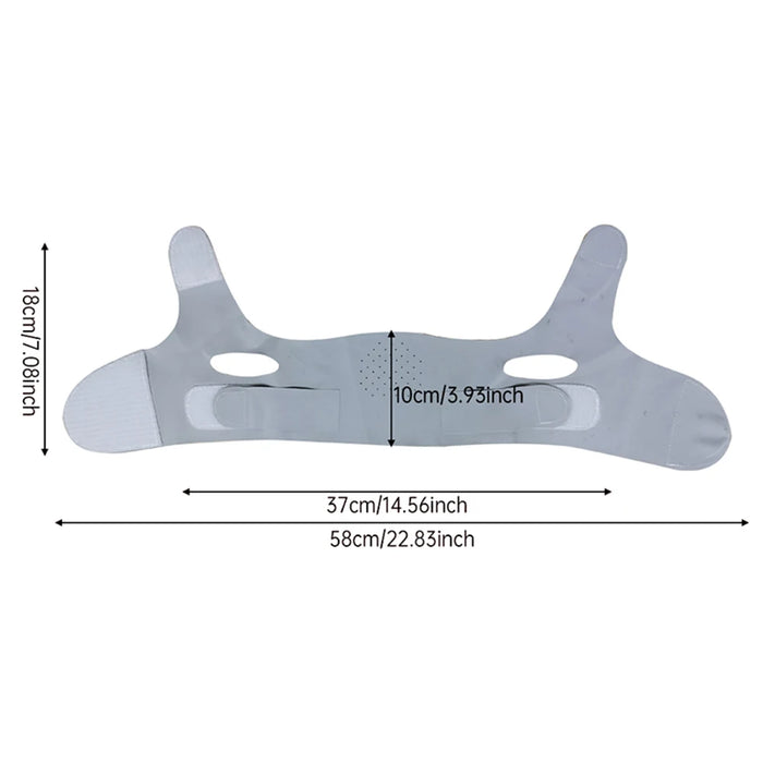 V-Line Løftemaske – Gjenbrukbart Ansiktsbånd for Slank Dobbelthake og Oppstrammet Ansiktsform